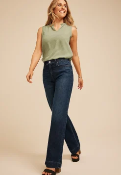 Maurices Tanks & Camis-Smocked Shoulder Tank Top