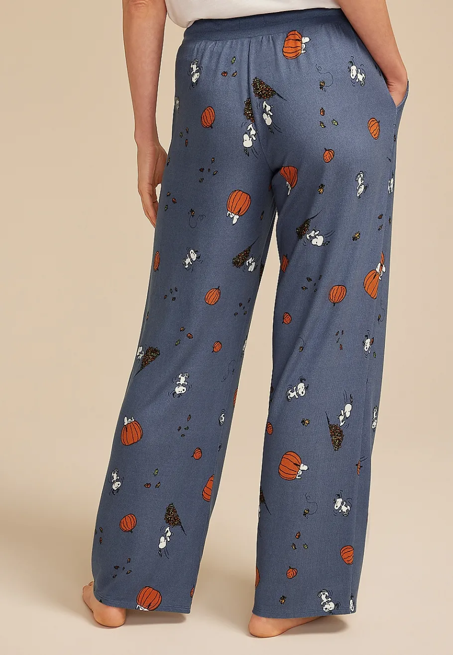 Maurices Pajamas|Pajamas-Snoopy Fall Wide Leg Pajama Pants