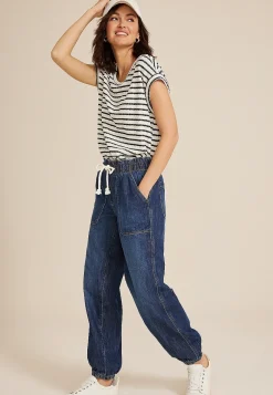 Maurices Ankle Jeans|Ankle Jeans-Soft Dark Denim Mid Rise Ankle Jogger