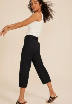 Maurices Crops & Capris-Stretch Twill High Rise Wide Leg Pant