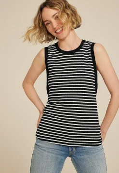 Maurices Tanks & Camis-Striped Ribbed Side Gusset Tank Top