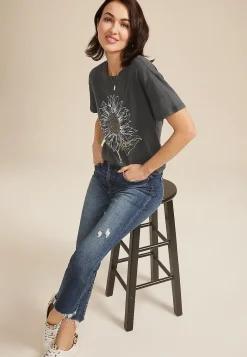 Maurices Tees|Graphics-Sunflower Relaxed Fit Graphic Tee