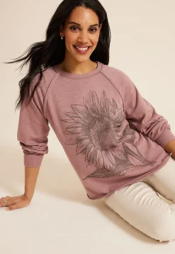 Maurices Sweatshirts|Graphics-Sunflower Relaxed Fit Sweatshirt