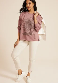 Maurices Sweatshirts|Graphics-Sunflower Relaxed Fit Sweatshirt