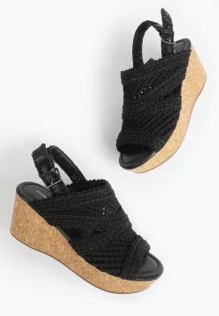Maurices Shoes|Sandals-SuperCush Charlotte Crochet Cork Wedge