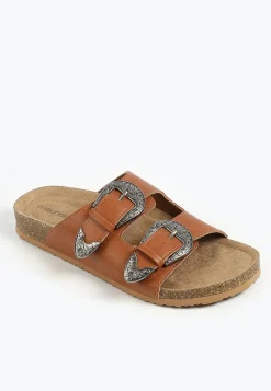 Maurices Shoes|Sandals-SuperCush Estelle Western Buckle Footbed Sandal