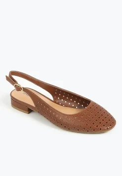 Maurices Shoes|Flats-SuperCush Georgia Perforated Slingback Flat
