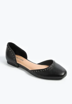 Maurices Shoes|Flats-SuperCush Greta Studded D'Orsay Flat