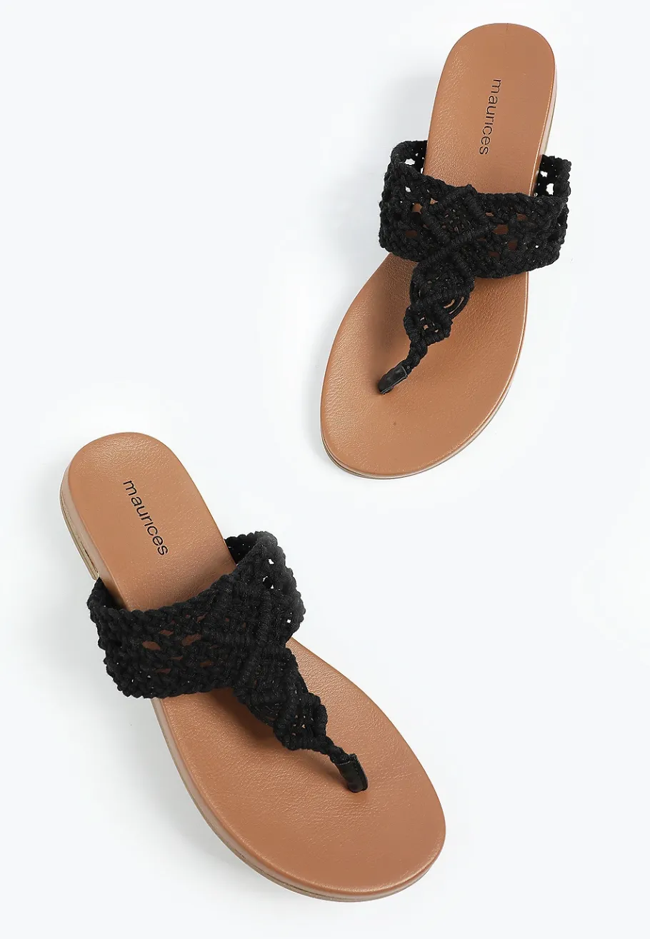Maurices Shoes|Sandals-SuperCush Raegan Crochet Flip Flop