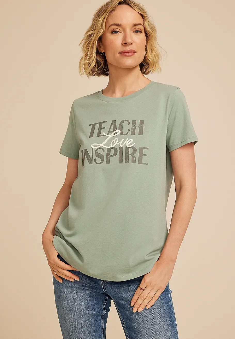 Maurices Tees|Graphics-Teach Love Inspire Classic Fit Graphic Tee