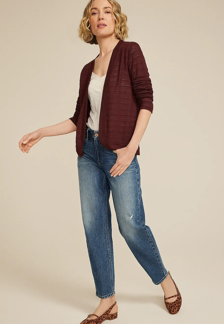 Maurices Sweaters Cardigans & Kimonos-Textured Cardigan