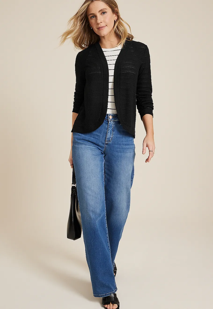 Maurices Sweaters Cardigans & Kimonos-Textured Cardigan