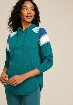 Maurices Sweatshirts-Textured Colorblock Hoodie