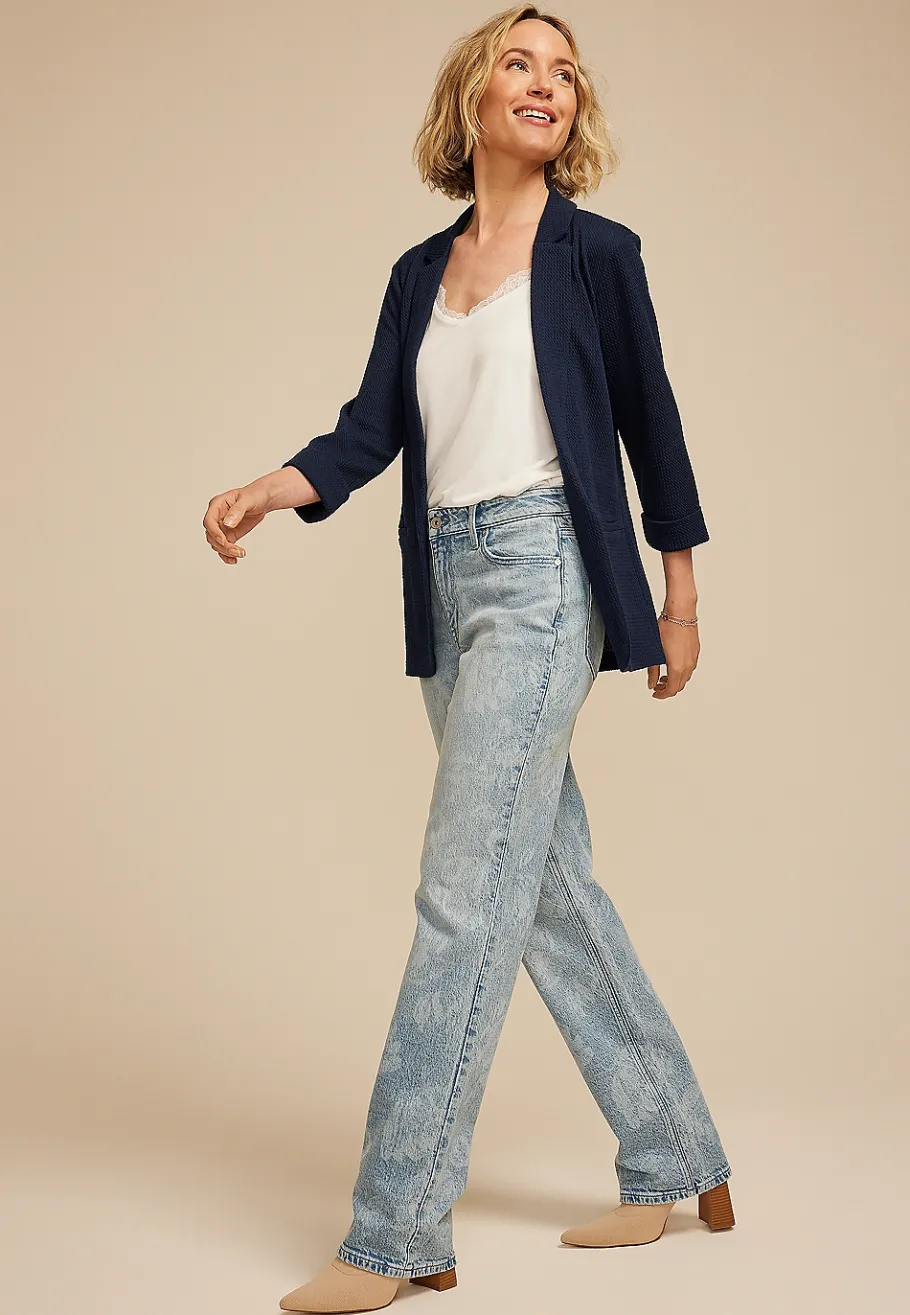 Maurices Blazers-Textured Versa Open Front Blazer