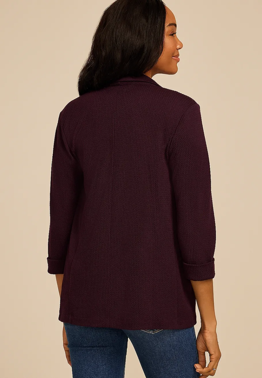 Maurices Blazers-Textured Versa Open Front Blazer