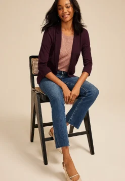 Maurices Blazers-Textured Versa Open Front Blazer