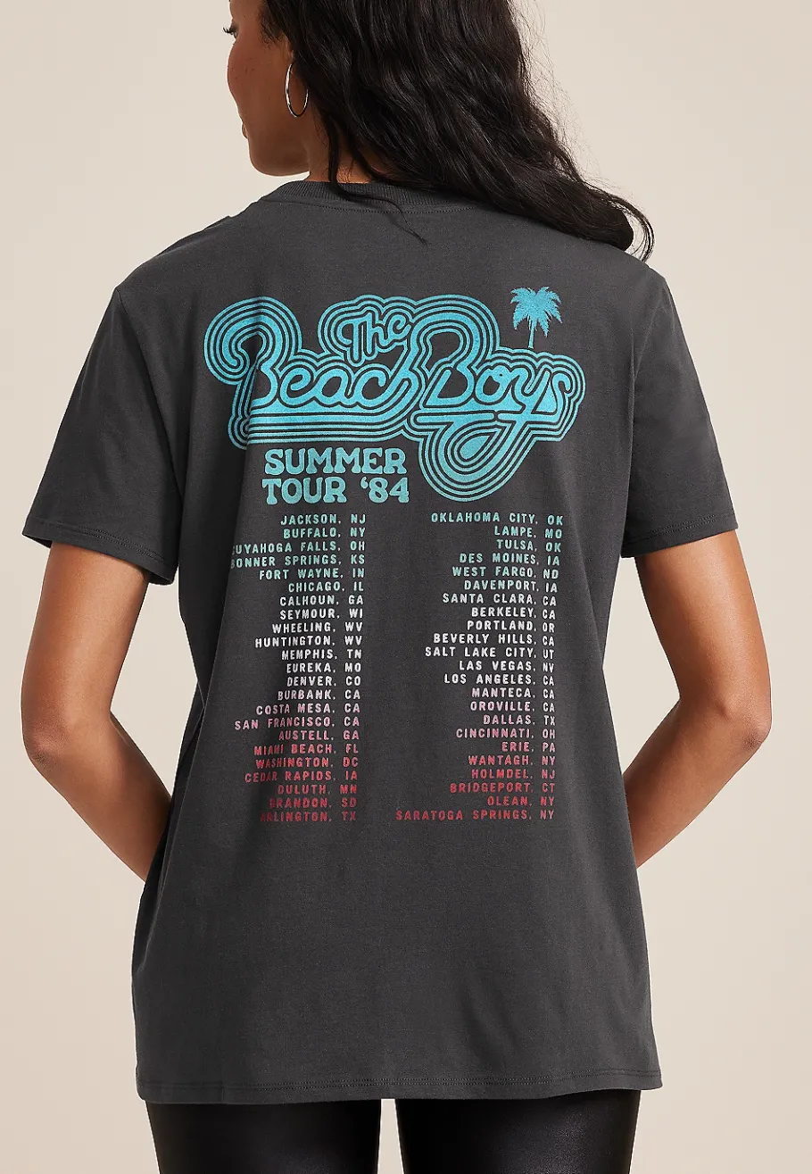 Maurices Tees|Graphics-The Beach Boys Summer Tour 1984 Oversized Fit Graphic Tee