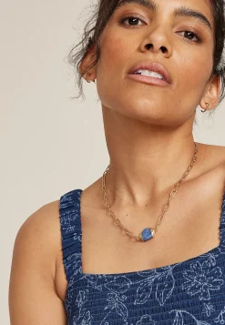 Maurices Necklaces|Matching Sets-Tidal Blue Stone Pendant Necklace