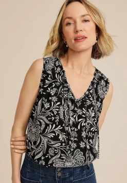 Maurices Tanks & Camis-Tie Front Tank Top
