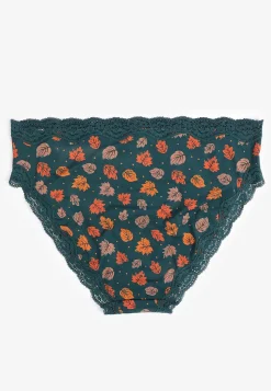 Maurices Panties|Panties-True Stretch Jersey Fall Leaves High Waist Bikini Panty