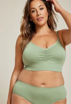 Maurices Bralettes|Bralettes-True Stretch Seamless Cinched Front Bralette