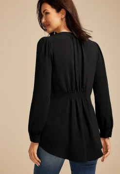 Maurices Shirts & Blouses-V Neck Long Sleeve Blouse