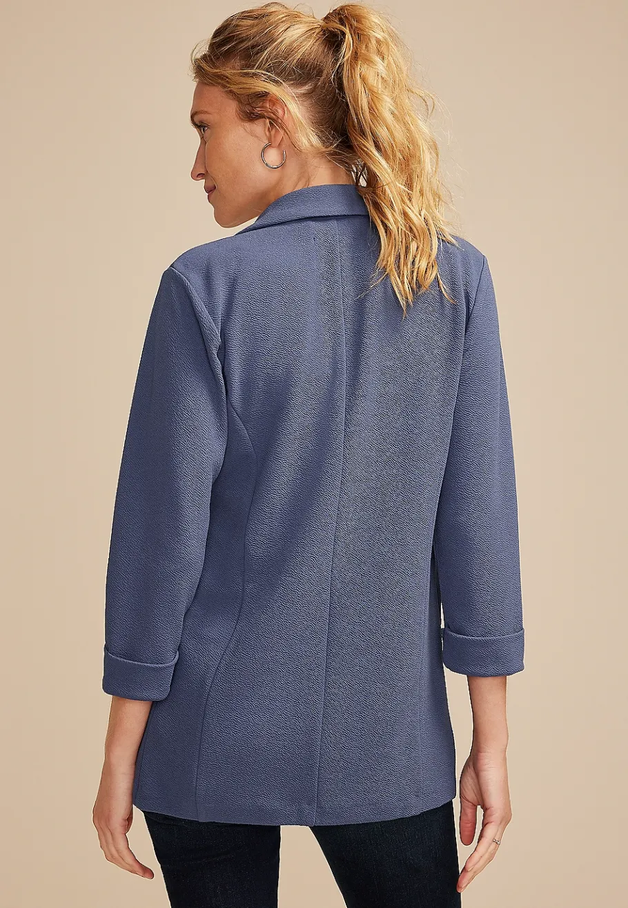 Maurices Blazers-Versa 3/4 Sleeve Blazer