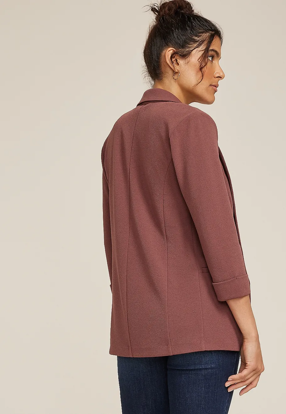 Maurices Blazers-Versa 3/4 Sleeve Blazer
