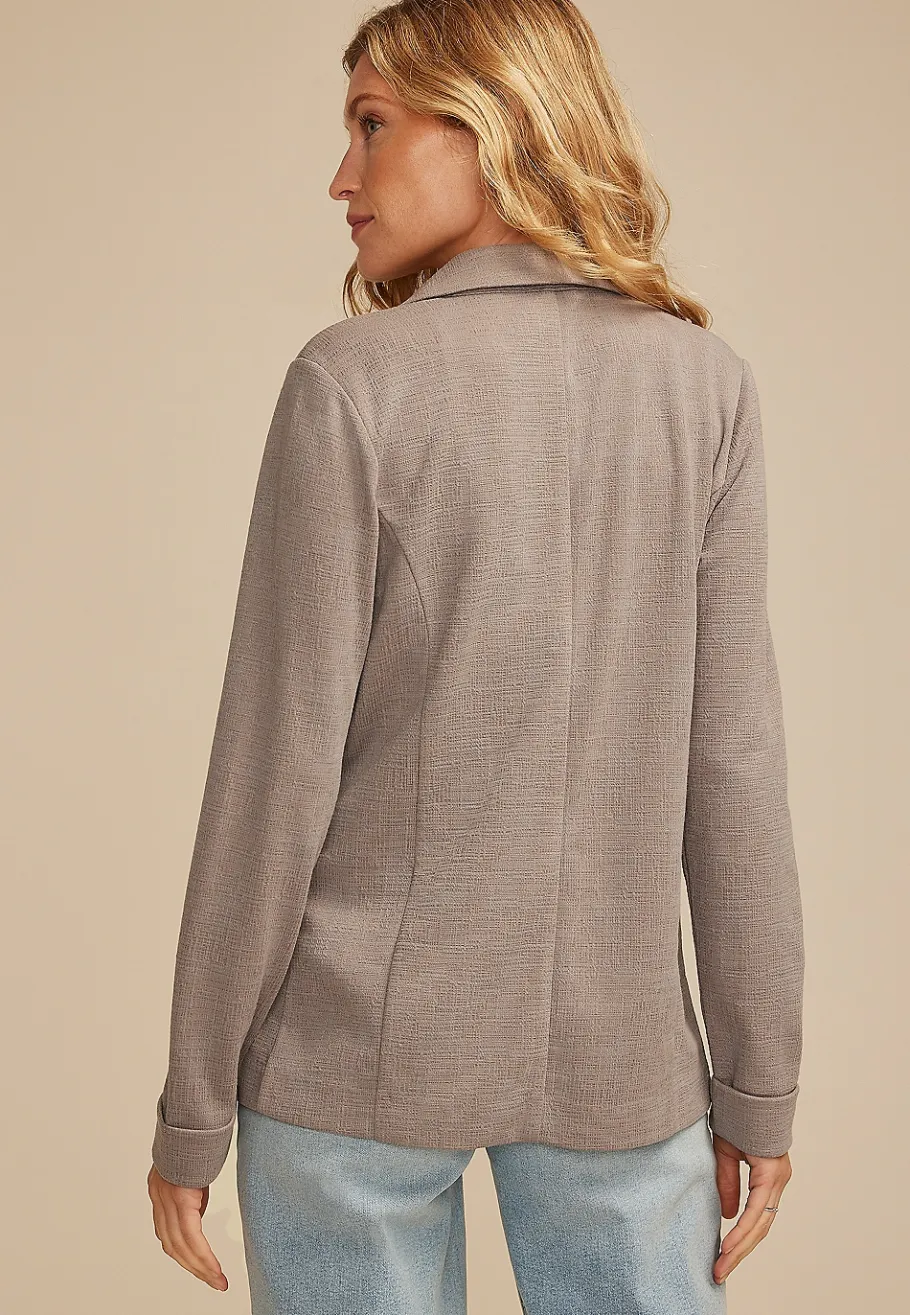 Maurices Blazers-Versa Jacquard Knit Blazer