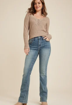 Maurices Bootcut Jeans|Bootcut Jeans-Vigoss® Heritage High Rise Faux Flap Pocket Bootcut Jean