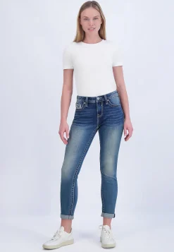 BOY Maurices Boyfriend Jeans|Boyfriend Jeans-Vigoss® Mid Rise Arrow Stitch Tomboy Jean