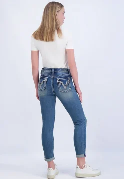BOY Maurices Boyfriend Jeans|Boyfriend Jeans-Vigoss® Mid Rise Arrow Stitch Tomboy Jean