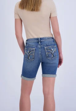 Maurices Shorts|Jean Shorts-Vigoss® Mid Rise Flap Pocket Bermuda 8in Short