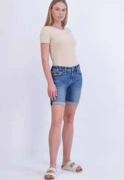 Maurices Shorts|Jean Shorts-Vigoss® Mid Rise Flap Pocket Bermuda 8in Short