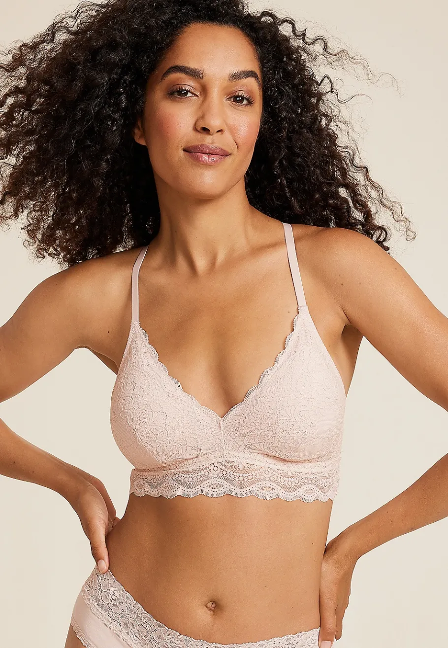 Maurices Bralettes|Bralettes-Vintage Lace Butterfly Back Bralette
