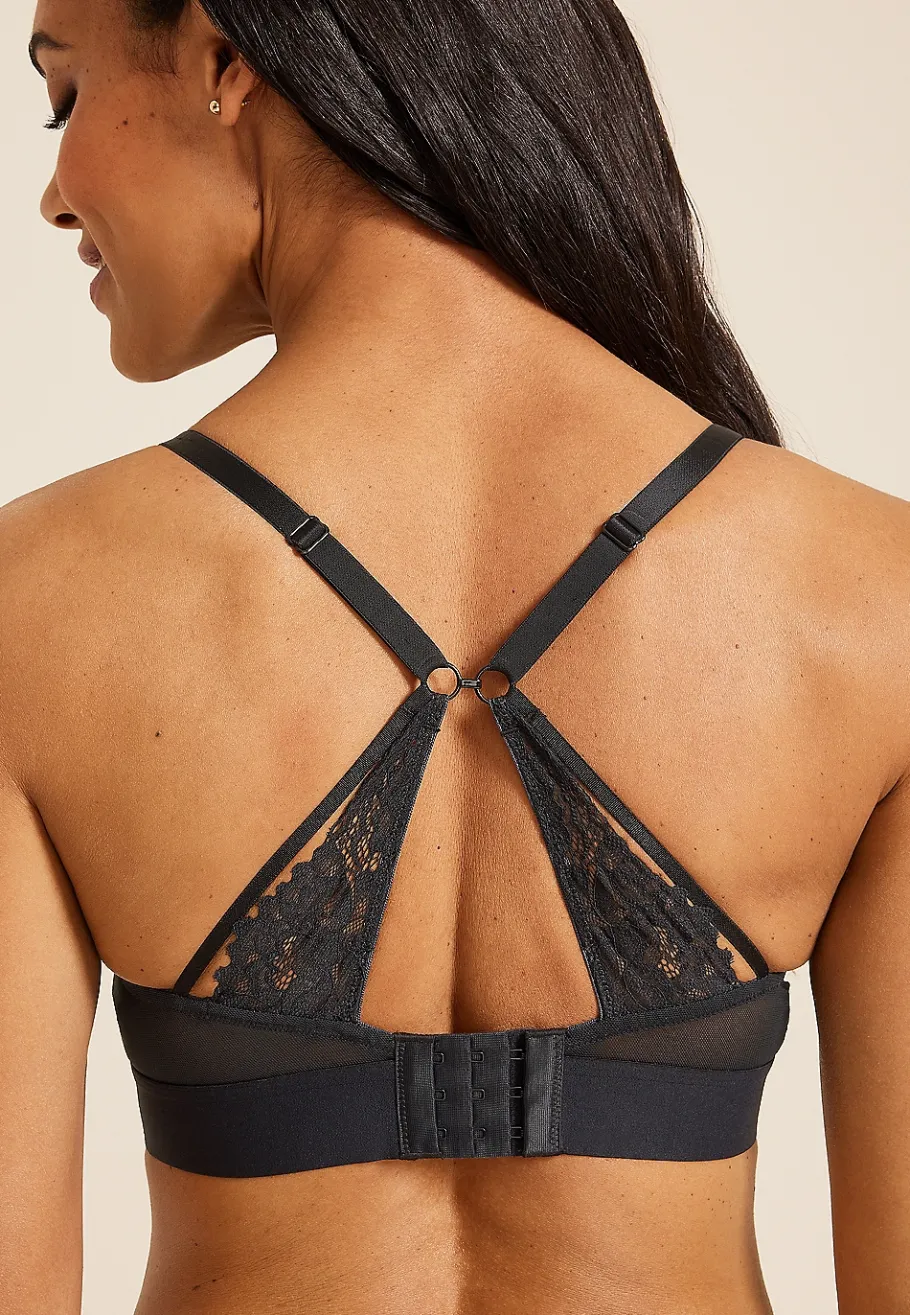 Maurices Bralettes|Bralettes-Vintage Lace Wide Band Triangle Bralette