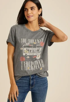 Maurices Tees|Graphics-Vintage Soul Cassette Tape Oversized Fit Graphic Tee