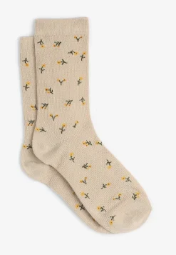 Maurices Socks & Tights-Waffle Floral Crew Socks