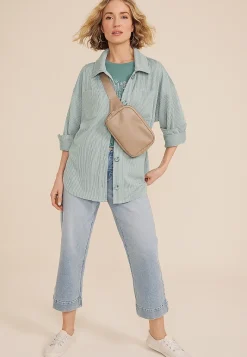 Maurices Jackets-Wavy Ribbed Shacket