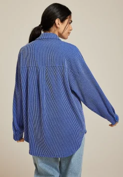 Maurices Plaid & Button Down Shirts|Jackets-Wavy Ribbed Shacket