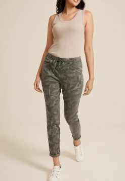 Maurices Pants-Weekender High Rise Camo Tapered Pant
