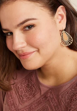 Maurices Earrings-Wooden Inlay Teardrop Earring